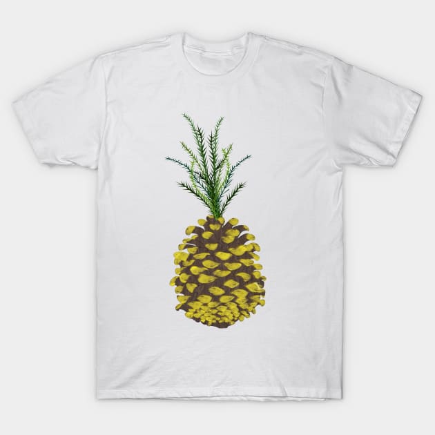 Pine Cone Pineapple T-Shirt by calliew1217